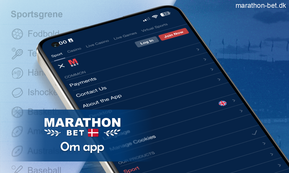 Marathonbet app i Danmark